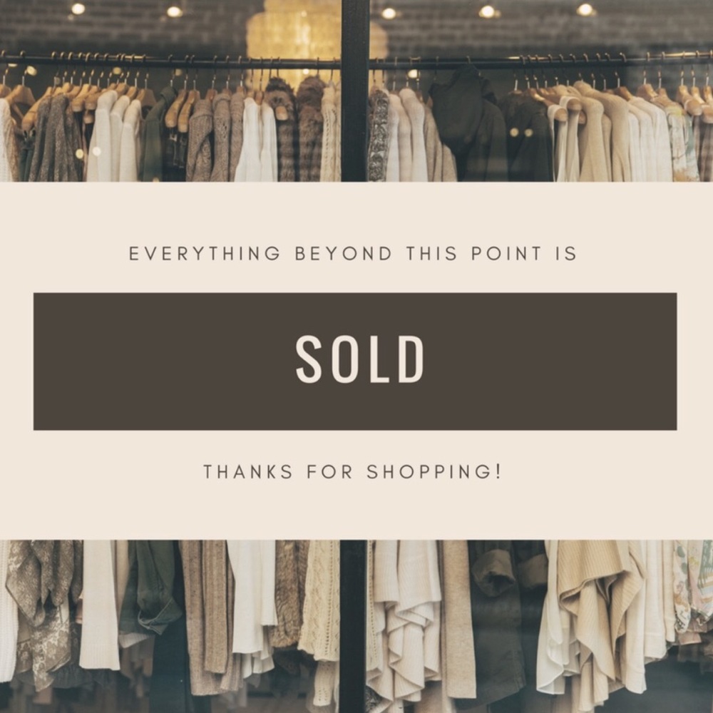 Sold on Posh or other platform ✨
